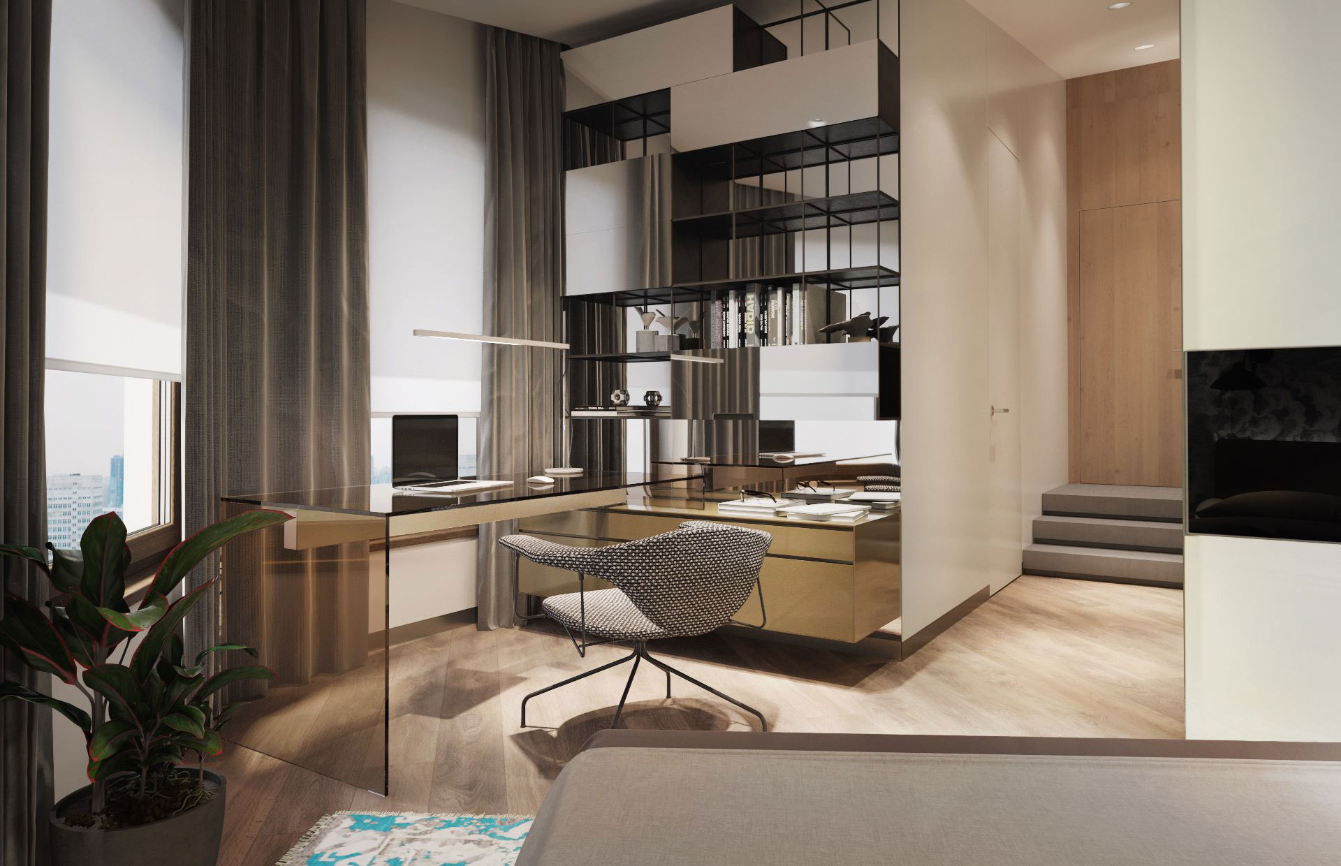 A Bright and Colorful Modern Penthouse in Kiev for a Family of Two by S&T Architects (11)