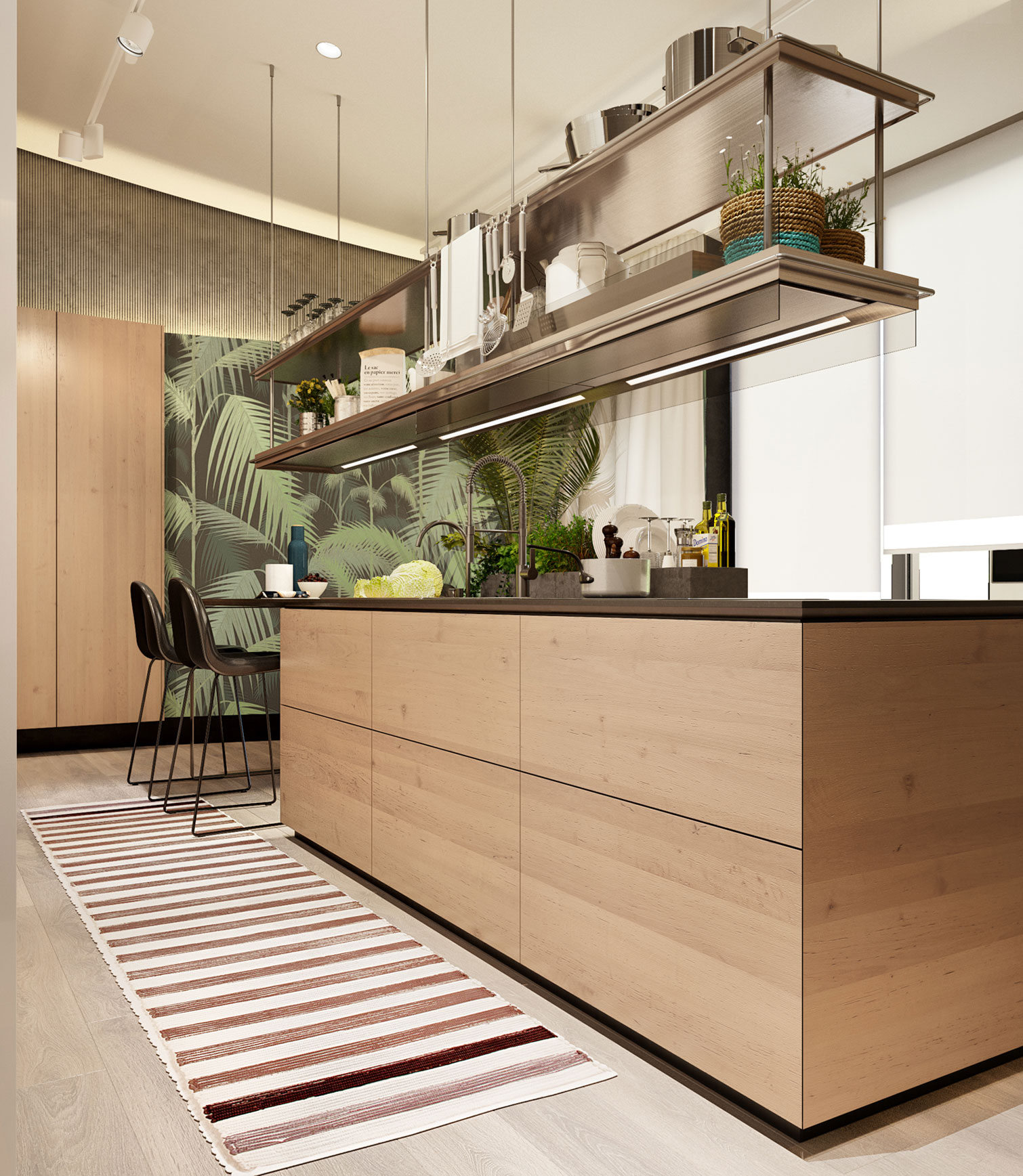 A Bright and Colorful Modern Penthouse in Kiev for a Family of Two by S&T Architects (4)