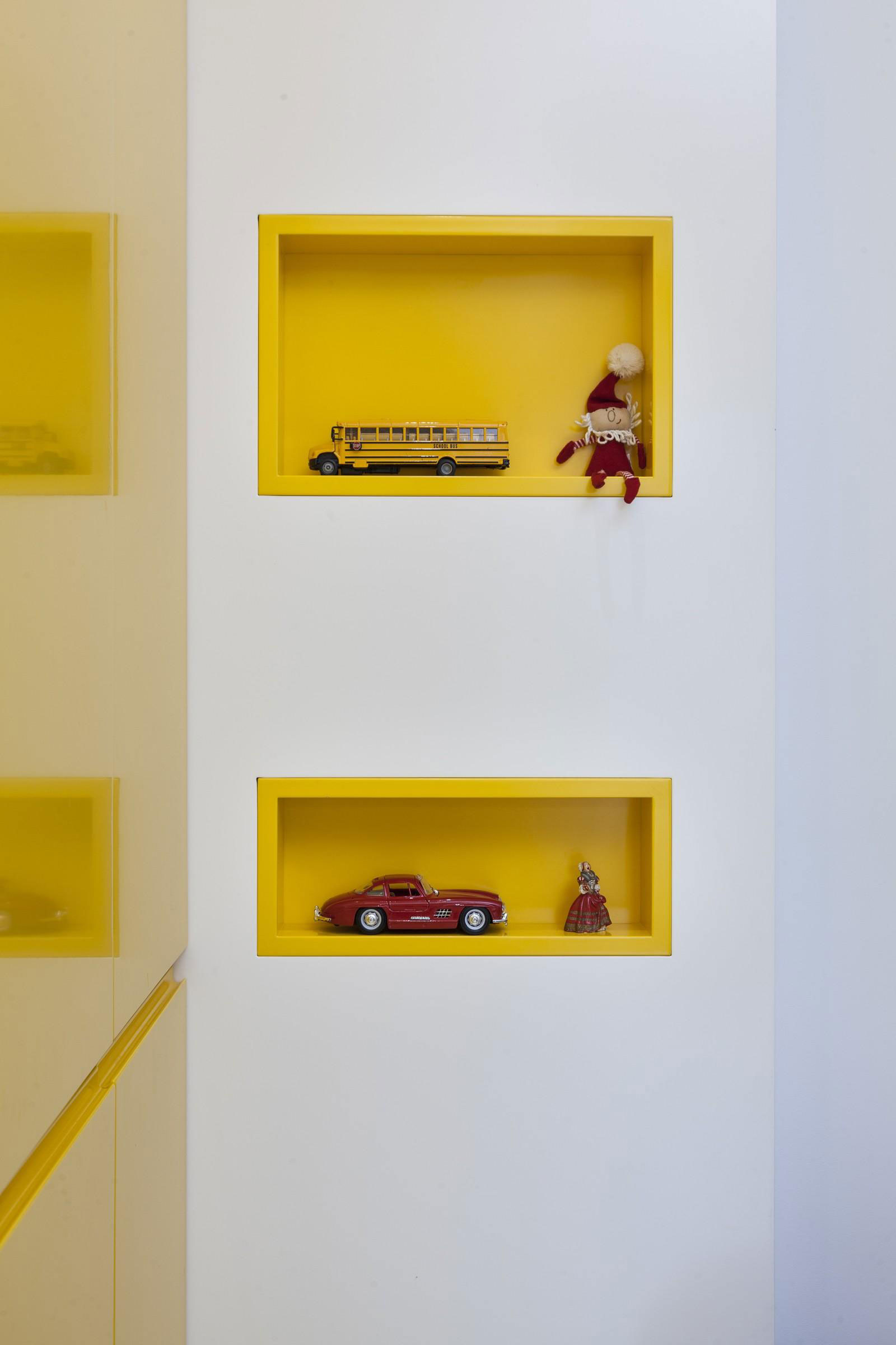 A Cheerful Apartment in Blue, Yellow and White for a Father and Son in Paris by Agence Glenn Medioni (18)