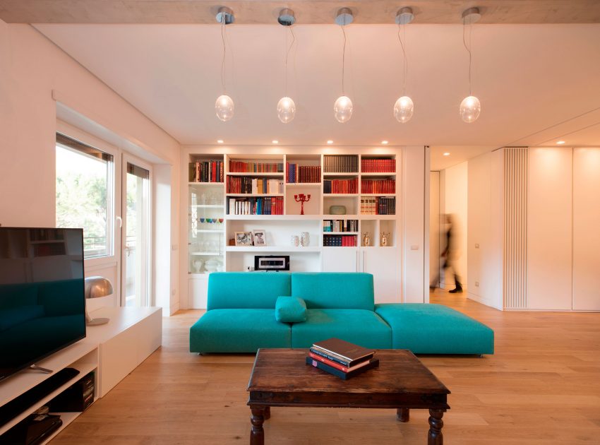 A Chic Contemporary Home with Colorful and Elegant Industrial Elements in Rome by Arabella Rocca (1)