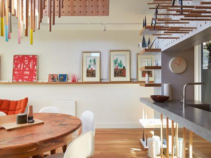 A Colorful and Chic Private Home Full of Art in Melbourne, Australia by FMD Architects (7)