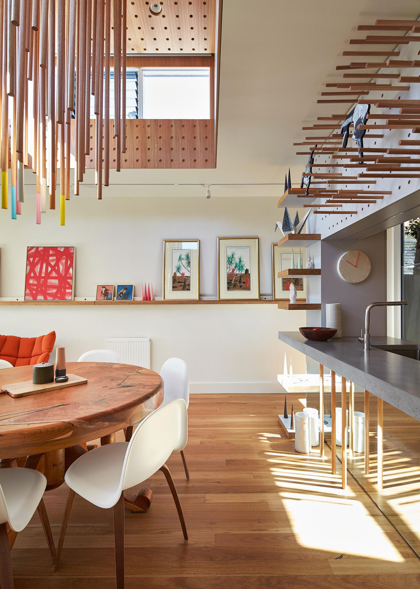 A Colorful and Chic Private Home Full of Art in Melbourne, Australia by FMD Architects (7)