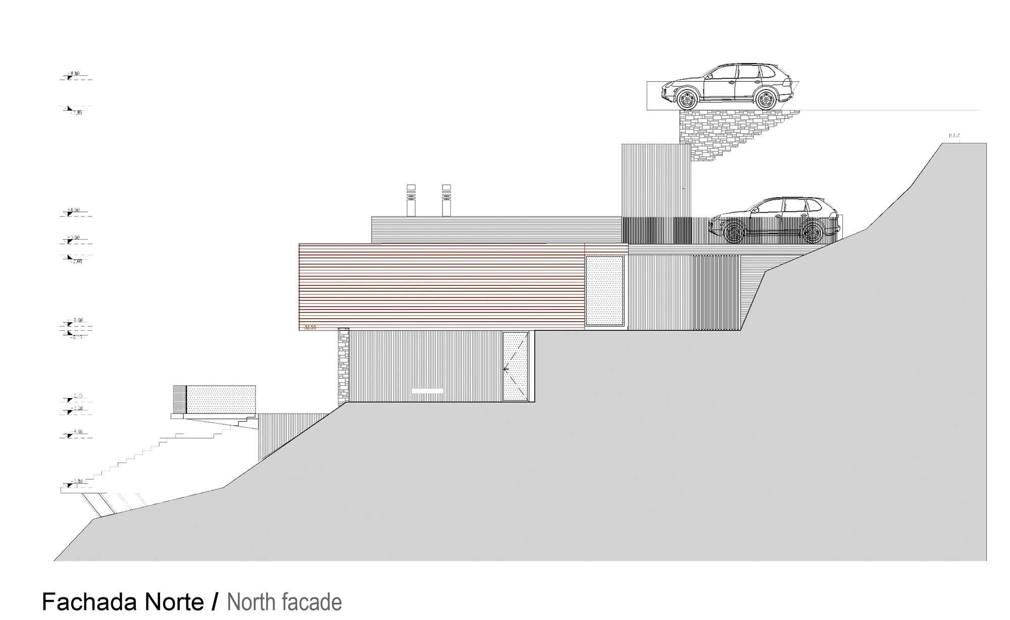 A Colorful and Vibrant Beach House Set on a Steeply Hillside in Cachagua, Chile by Cristian Hrdalo (17)