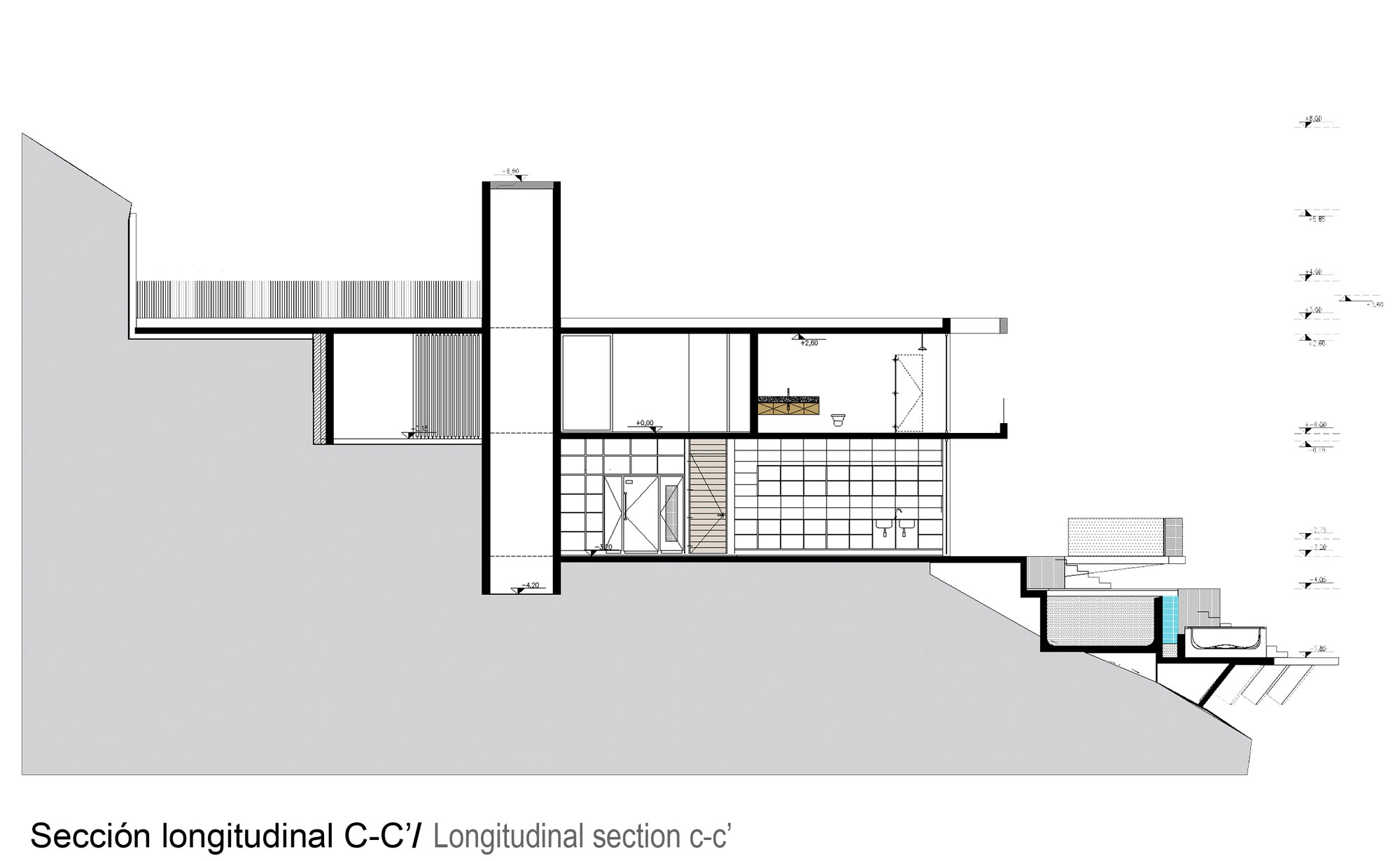 A Colorful and Vibrant Beach House Set on a Steeply Hillside in Cachagua, Chile by Cristian Hrdalo (21)