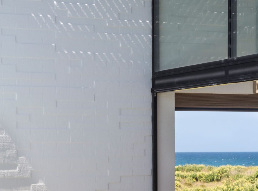 A Contemporary Family Home Greeted by a Double Height Entryway in Omaha, New Zealand by Julian Guthrie (10)