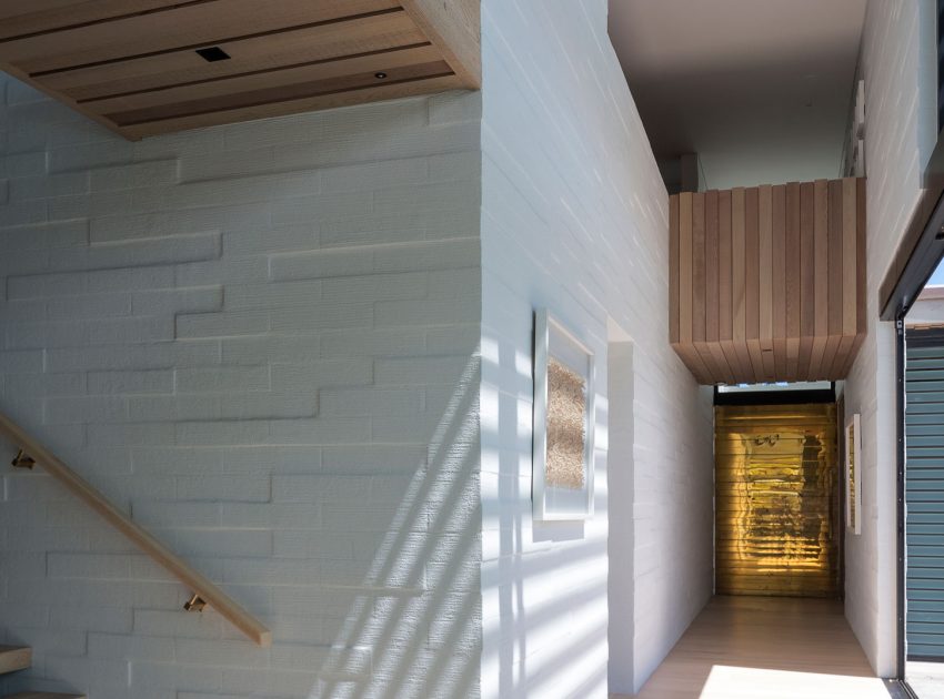 A Contemporary Family Home Greeted by a Double Height Entryway in Omaha, New Zealand by Julian Guthrie (20)