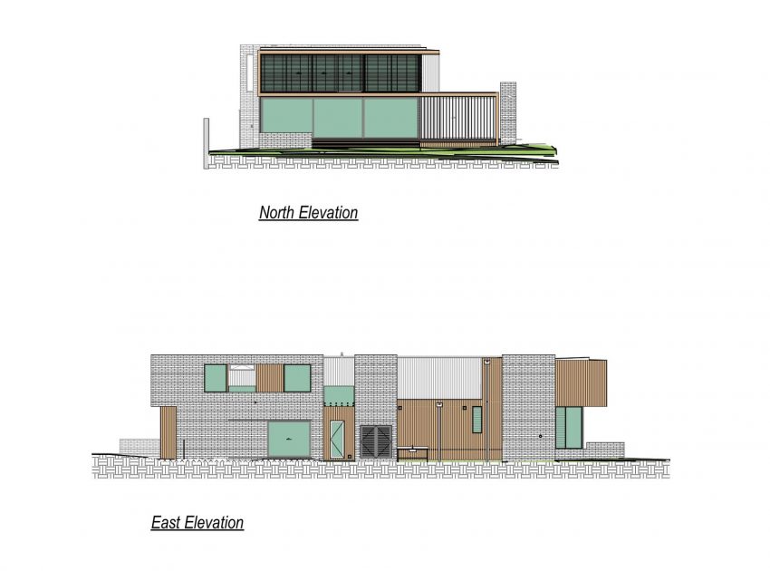 A Contemporary Family Home Greeted by a Double Height Entryway in Omaha, New Zealand by Julian Guthrie (28)