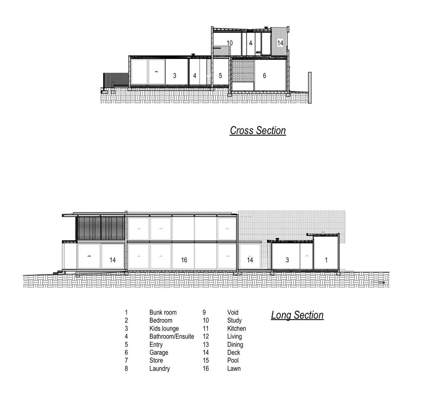 A Contemporary Family Home Greeted by a Double Height Entryway in Omaha, New Zealand by Julian Guthrie (30)