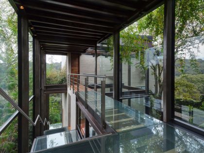 A Contemporary Glass Home Composed of Two Geometric Concrete Volumes in Mexico City by grupoarquitectura (12)