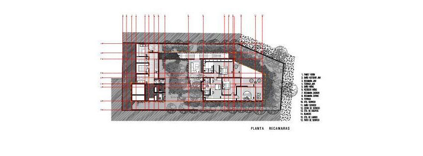 A Contemporary Glass Home Composed of Two Geometric Concrete Volumes in Mexico City by grupoarquitectura (27)