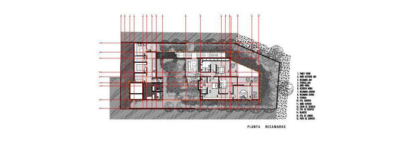 A Contemporary Glass Home Composed of Two Geometric Concrete Volumes in Mexico City by grupoarquitectura (27)