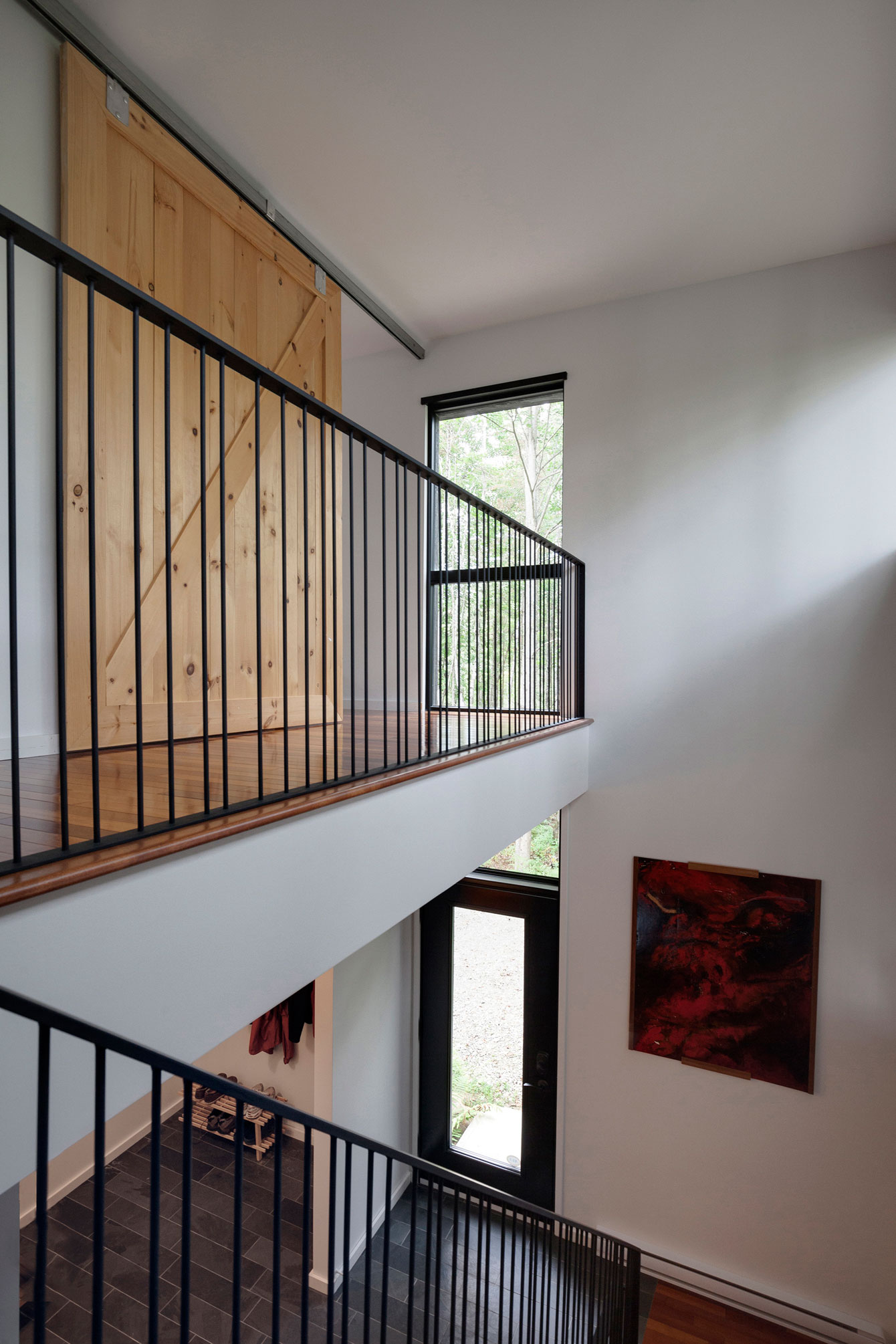 A Spacious Contemporary Home with Light-Filled Interiors in the Forests of Quebec by Nathalie Thibodeau Architecte (13)