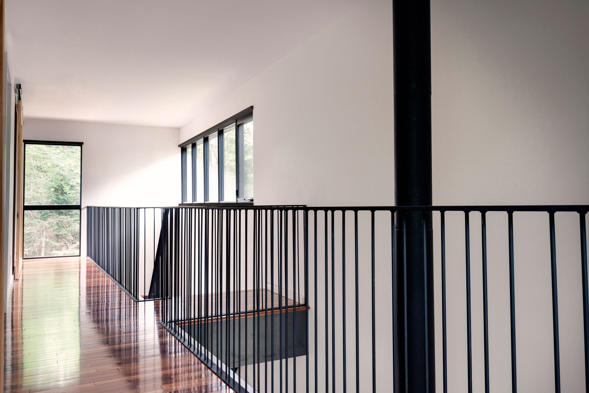 A Spacious Contemporary Home with Light-Filled Interiors in the Forests of Quebec by Nathalie Thibodeau Architecte (14)