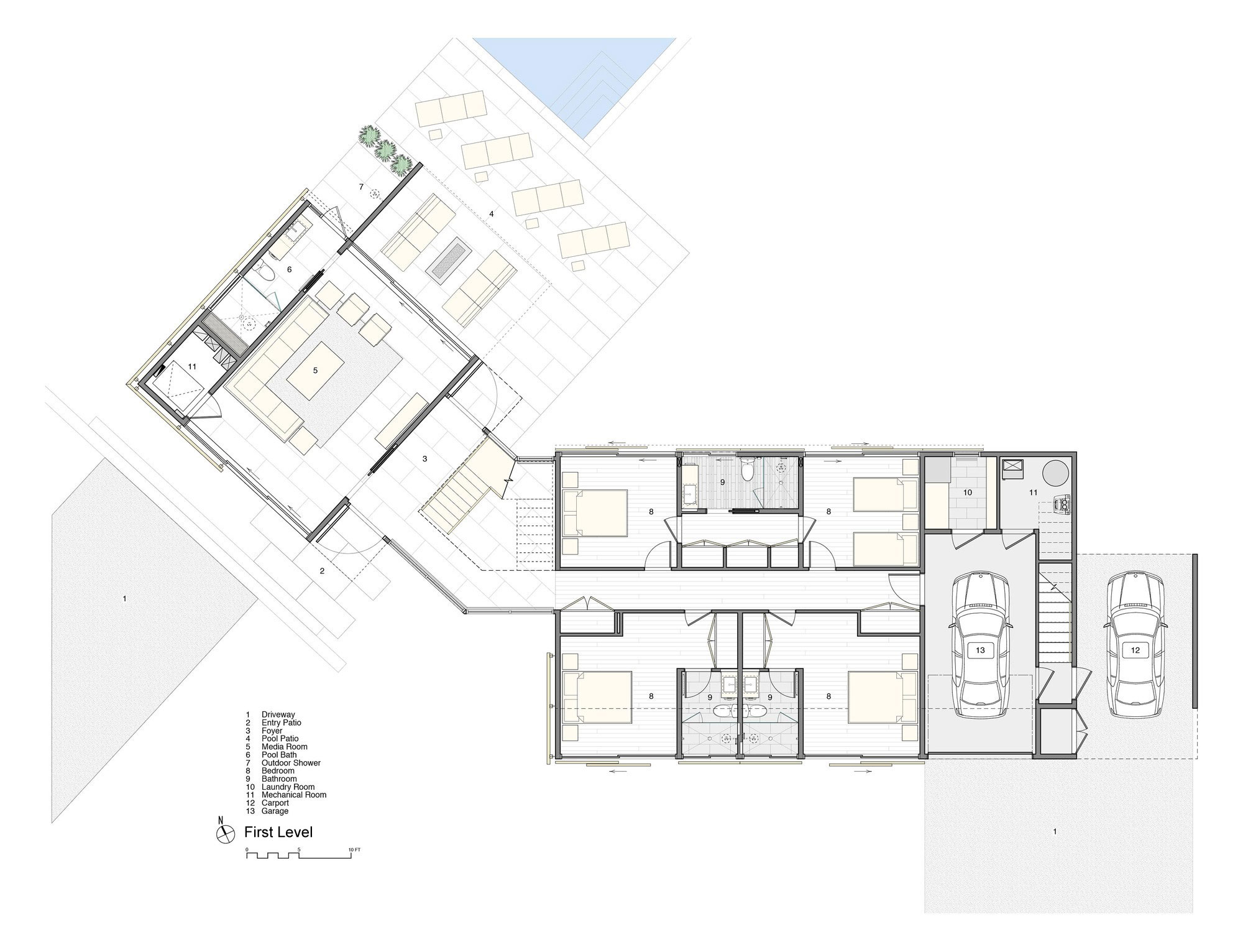 A Contemporary Family Home with Stunning Views in the Dunes of Amagansett by Stelle Lomont Rouhani Architects (28)