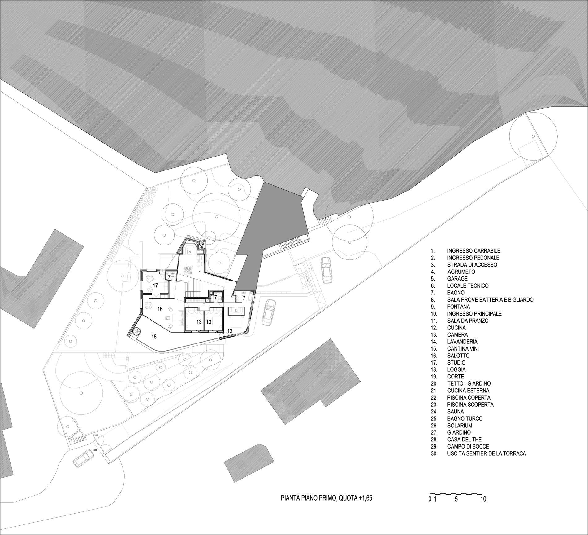 A Contemporary Villa with Indoor Swimming Pool in Roquebrune-Cap-Martin, France by A2CM & Ceschia e Mentil Architetti Associati (24)
