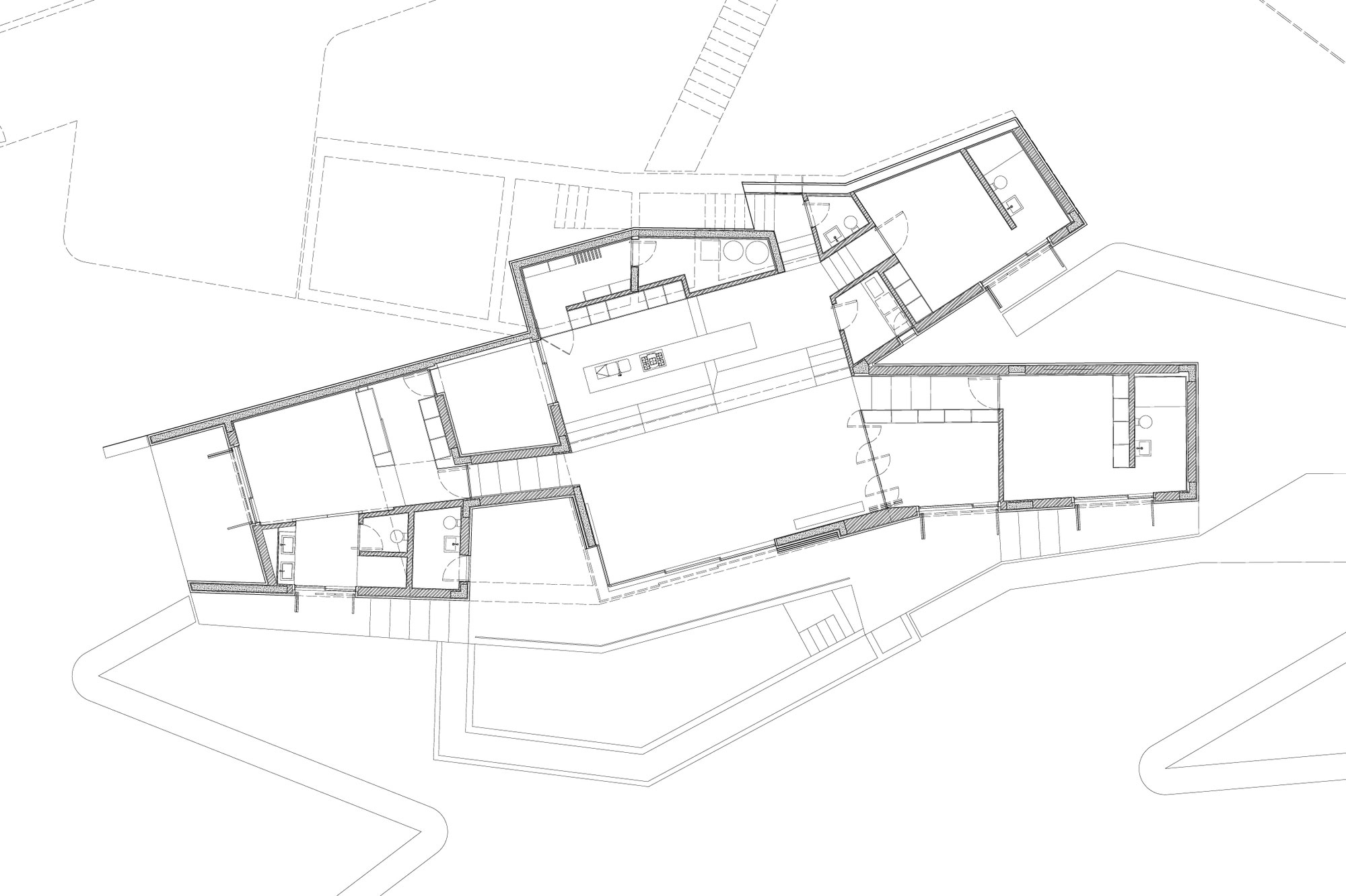 A Contemporary Zigzag-Shaped House Surrounded by Vineyards and Olive Trees in Gateira, Portugal by Camarim Arquitectos (28)