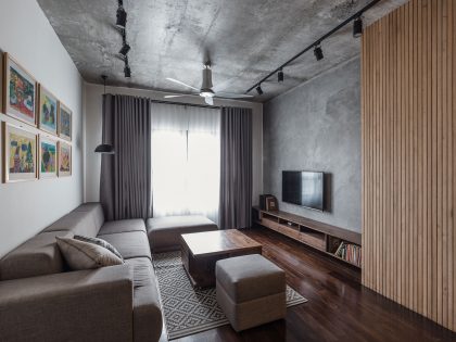 A Cozy and Elegant Apartment Full of Warmth Character in Hanoi, Vietnam by Le Studio (2)