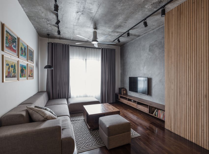 A Cozy and Elegant Apartment Full of Warmth Character in Hanoi, Vietnam by Le Studio (2)