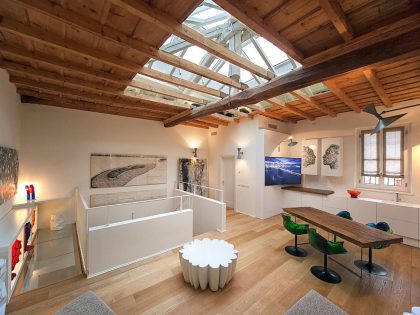 A Fun and Stylish House with a Simple and Elegant Interior in Milan, Italy