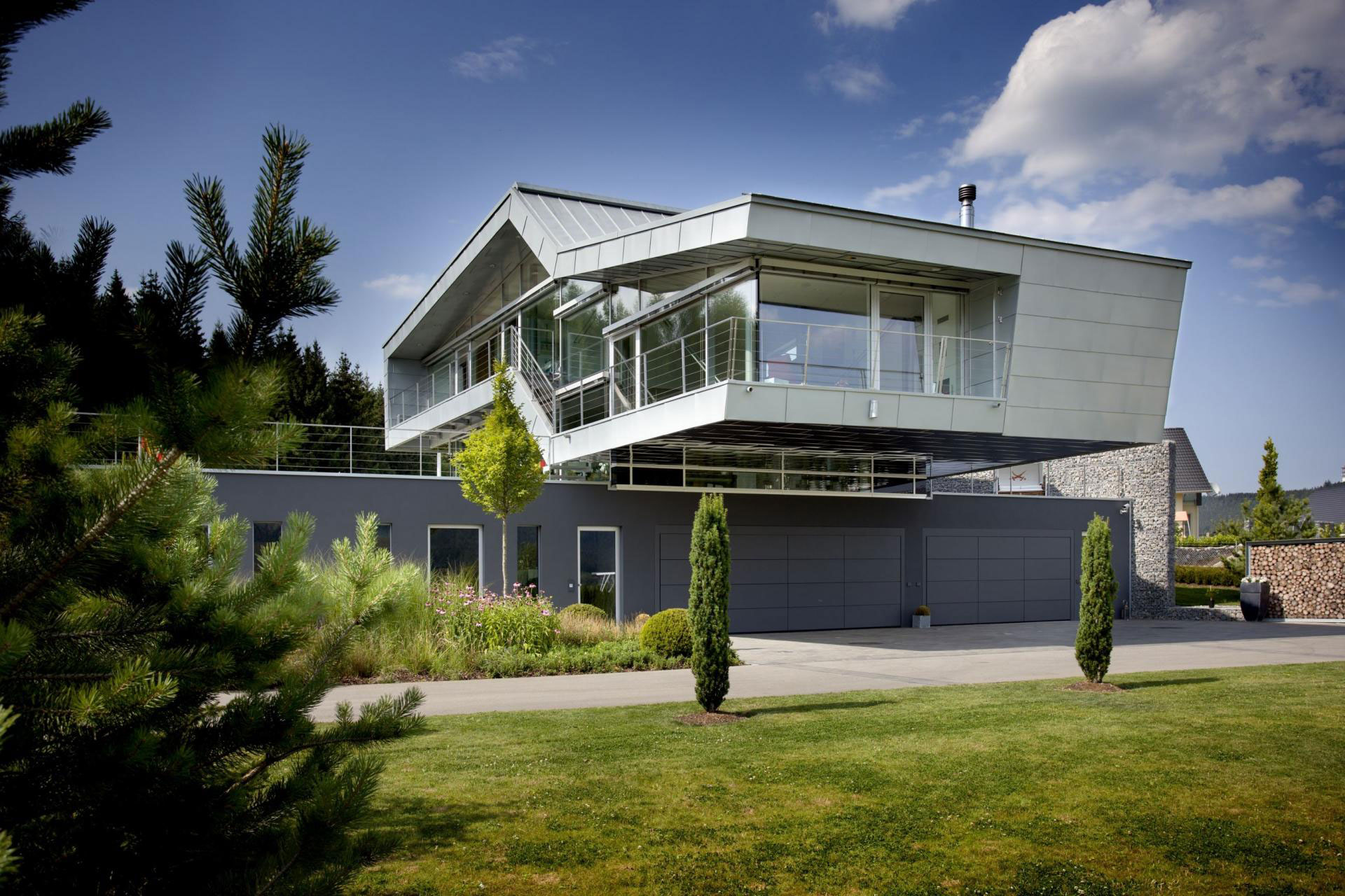 A Stunning High-Tech Modern House Consists of Two Different Volumes in Germany by Eppler + Bühler (1)