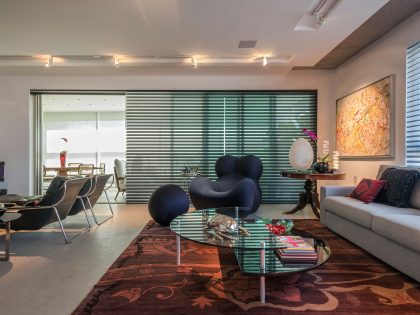 A Hip and Colorful Apartment for an Art Collector in Belo Horizonte, Brazil by 2arquitetos (3)