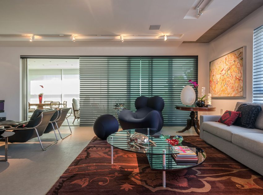 A Hip and Colorful Apartment for an Art Collector in Belo Horizonte, Brazil by 2arquitetos (3)