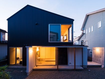 A Hip and Modern Industrial Home for a Family of Three in Nagaoka, Japan by Takeru Shoji Architects (10)