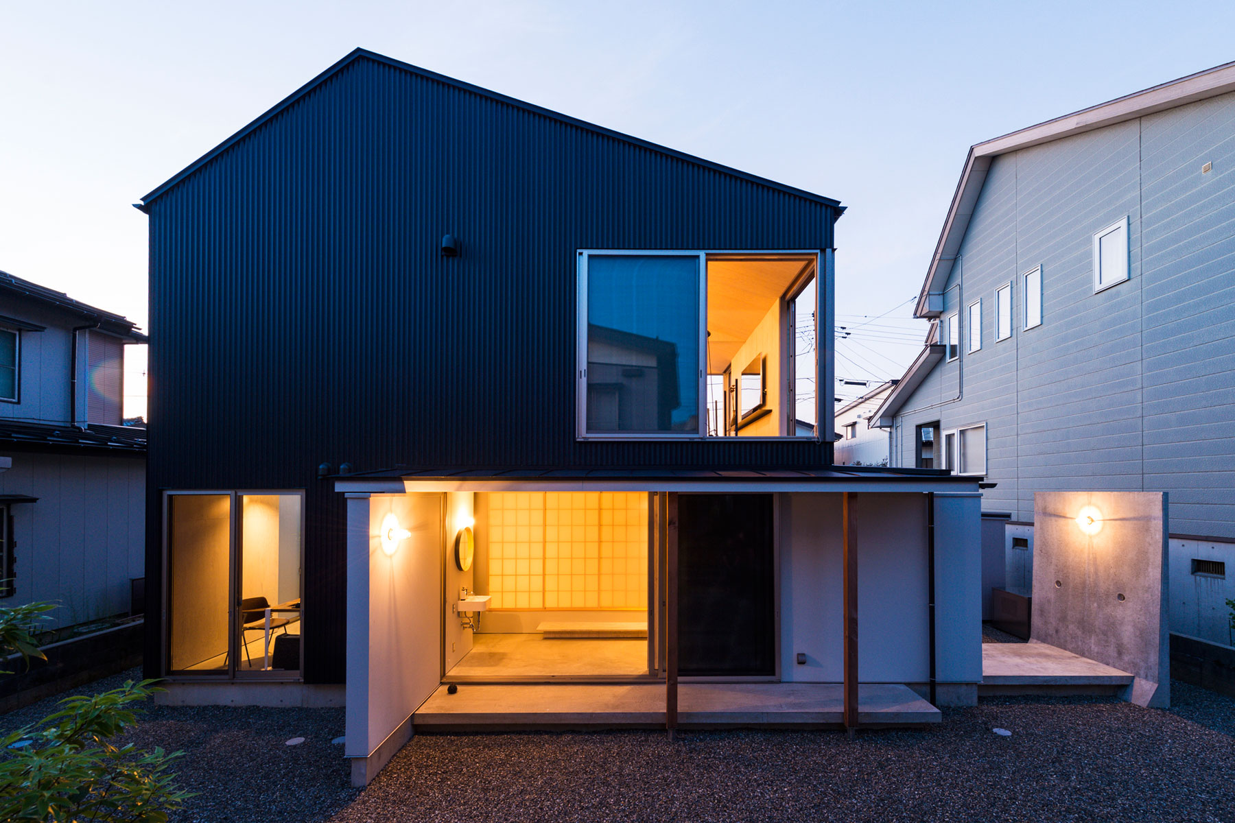 A Hip and Modern Industrial Home for a Family of Three in Nagaoka, Japan by Takeru Shoji Architects (10)