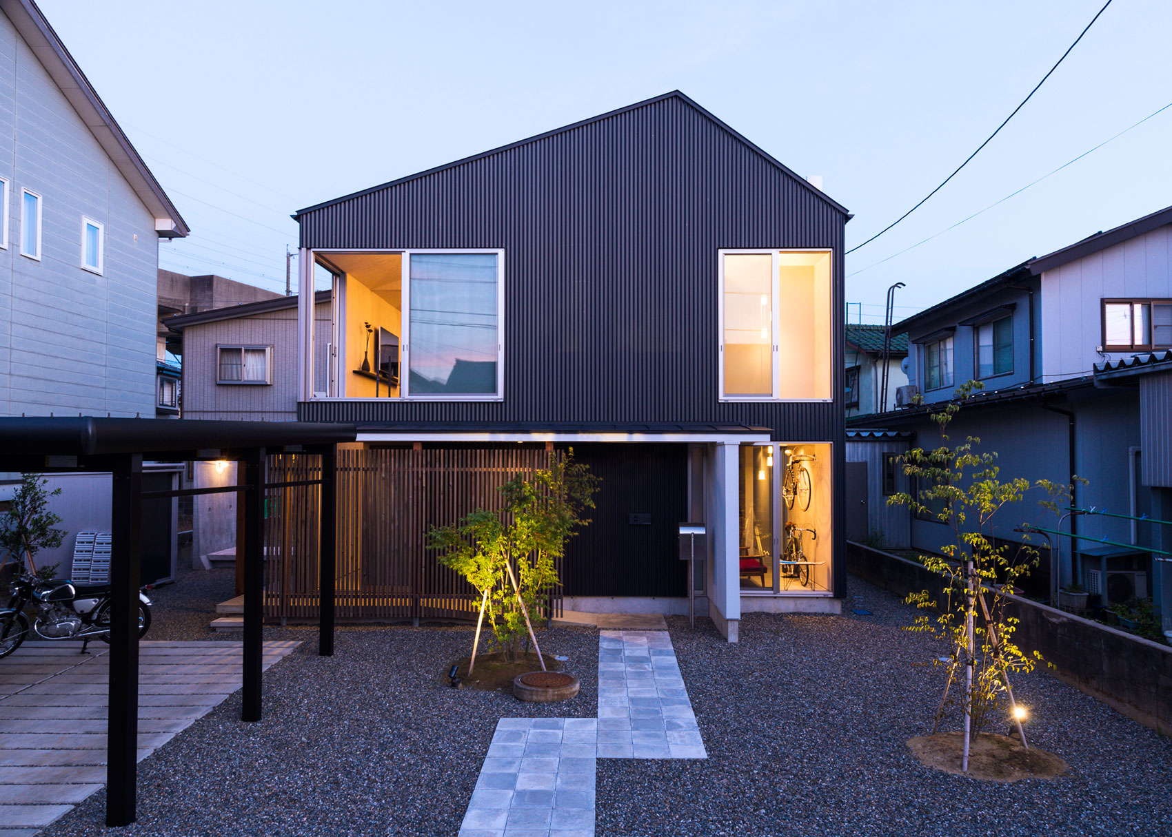 A Hip and Modern Industrial Home for a Family of Three in Nagaoka, Japan by Takeru Shoji Architects (11)