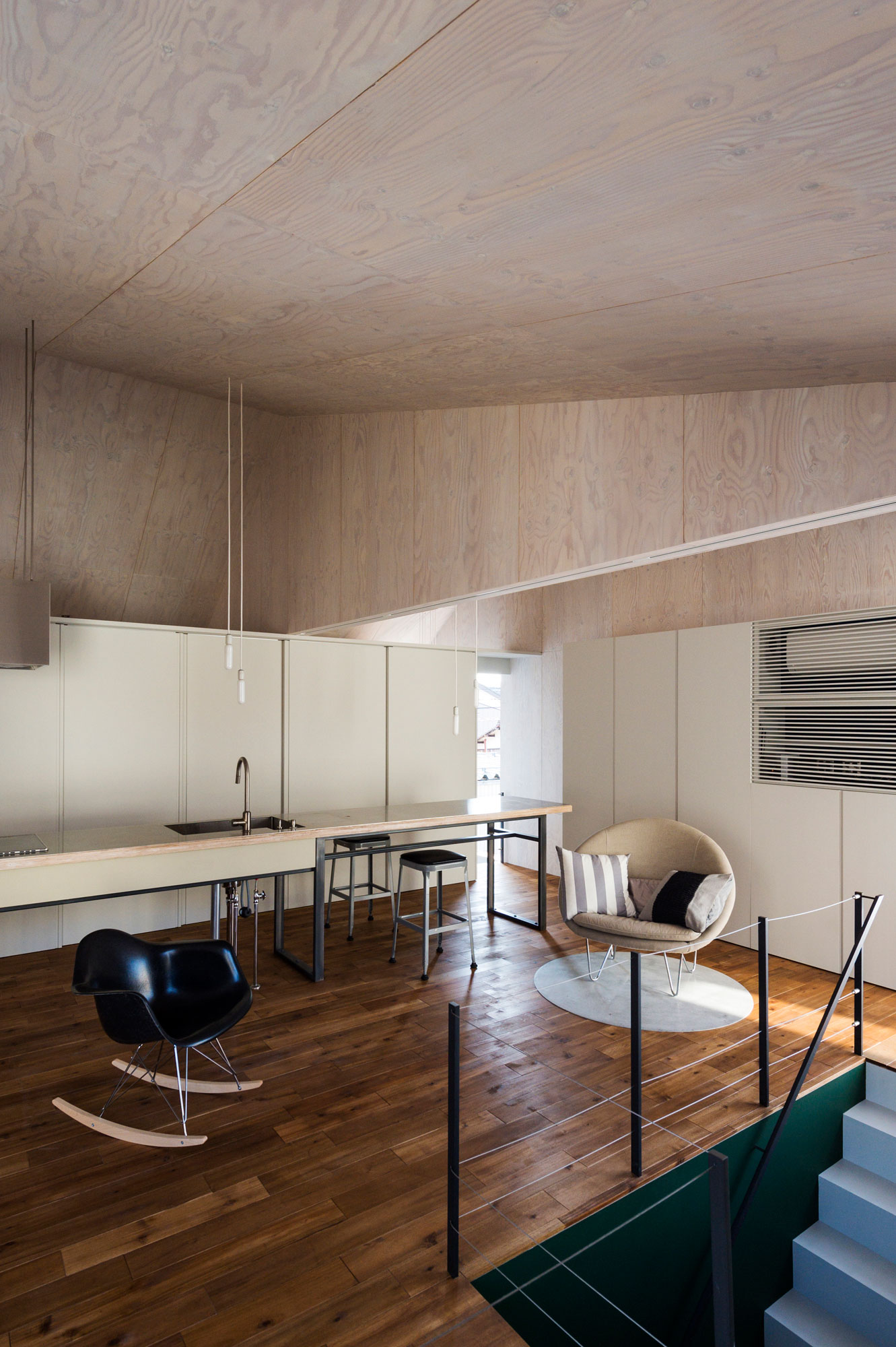 A Hip and Modern Industrial Home for a Family of Three in Nagaoka, Japan by Takeru Shoji Architects (2)