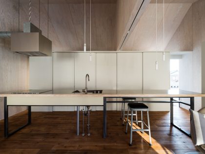 A Hip and Modern Industrial Home for a Family of Three in Nagaoka, Japan by Takeru Shoji Architects (3)