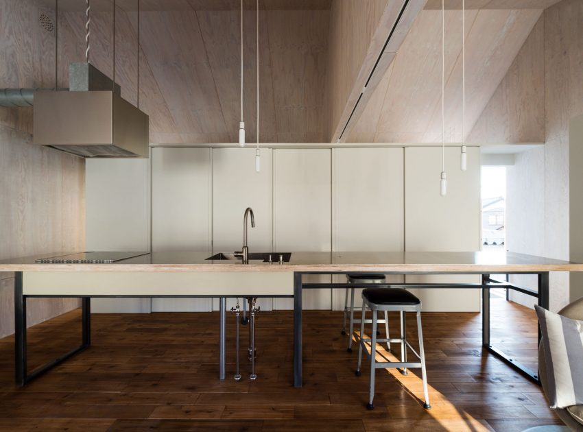 A Hip and Modern Industrial Home for a Family of Three in Nagaoka, Japan by Takeru Shoji Architects (3)