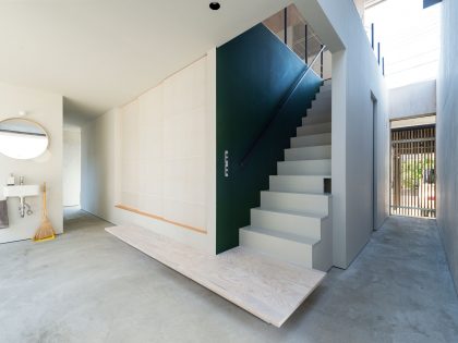 A Hip and Modern Industrial Home for a Family of Three in Nagaoka, Japan by Takeru Shoji Architects (4)