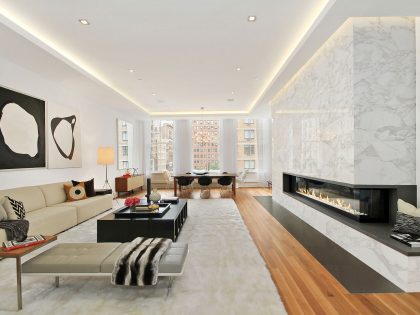 A Lavish Contemporary Apartment Full of Captivating Elegance in New York City by Escobar Design by Lemay (1)