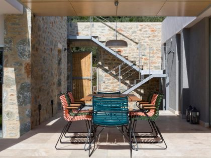 A Spacious Light-Filled Home with Stone Walls and Unique Style on Skiathos, Greece by HHH Architects (10)