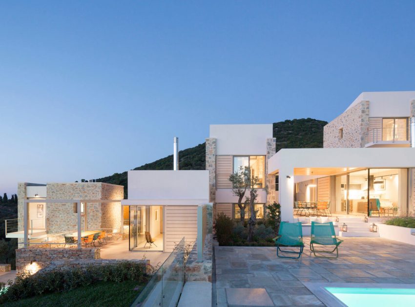 A Spacious Light-Filled Home with Stone Walls and Unique Style on Skiathos, Greece by HHH Architects (19)