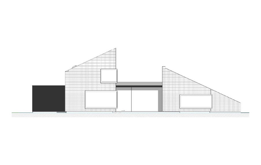 A Luminous House Divided in Two Separate Volumes Surrounded by Vast Green on Aalter, Belgium by Architektuurburo Dirk Hulpia (56)