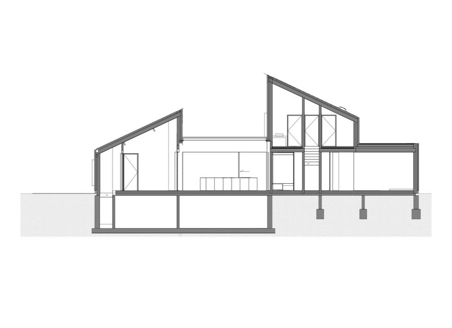 A Luminous House Divided in Two Separate Volumes Surrounded by Vast Green on Aalter, Belgium by Architektuurburo Dirk Hulpia (59)