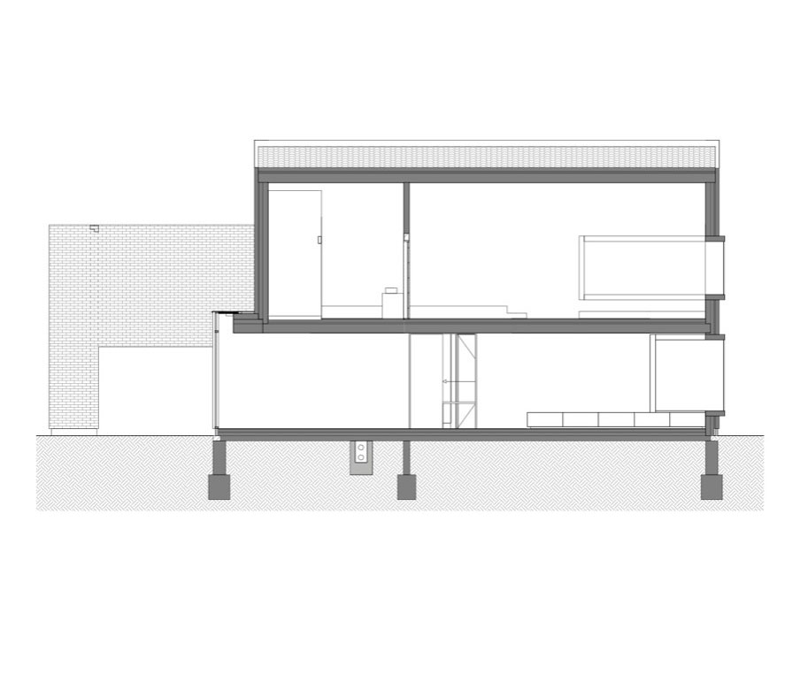 A Luminous House Divided in Two Separate Volumes Surrounded by Vast Green on Aalter, Belgium by Architektuurburo Dirk Hulpia (60)