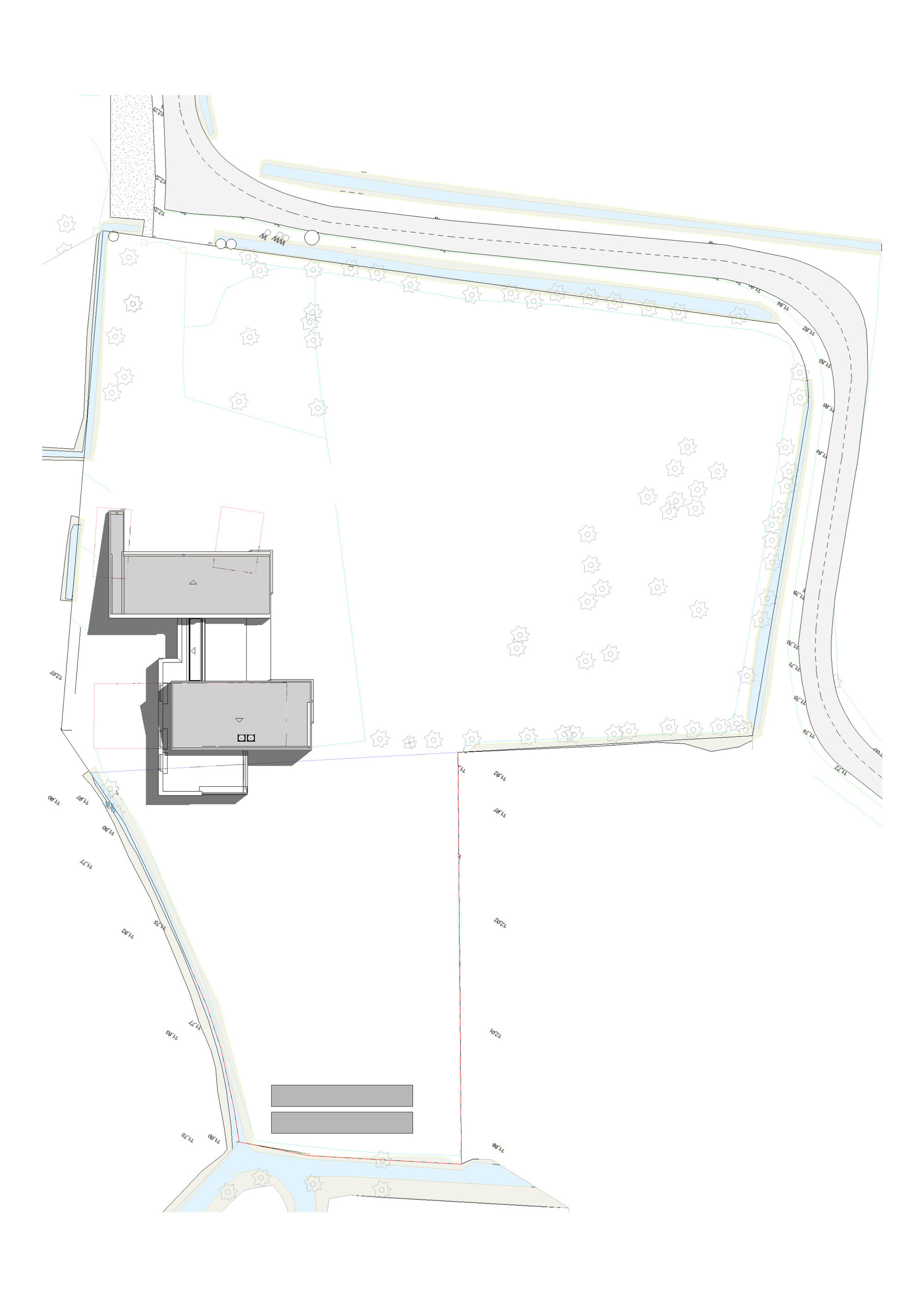 A Luminous House Divided in Two Separate Volumes Surrounded by Vast Green on Aalter, Belgium by Architektuurburo Dirk Hulpia (61)