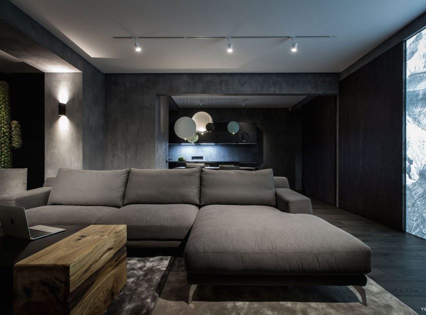 A Modern Home with Sophisticated and Twilight Interiors in Kiev, Ukraine by Yodezeen (13)