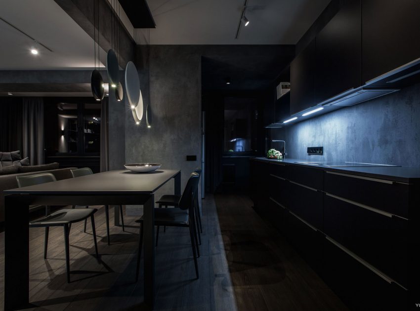 A Modern Home with Sophisticated and Twilight Interiors in Kiev, Ukraine by Yodezeen (15)