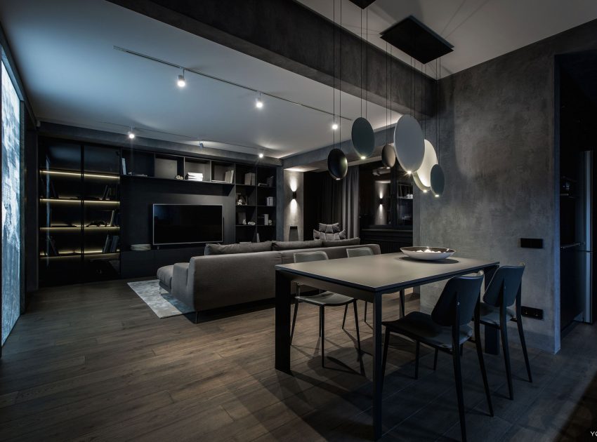 A Modern Home with Sophisticated and Twilight Interiors in Kiev, Ukraine by Yodezeen (22)