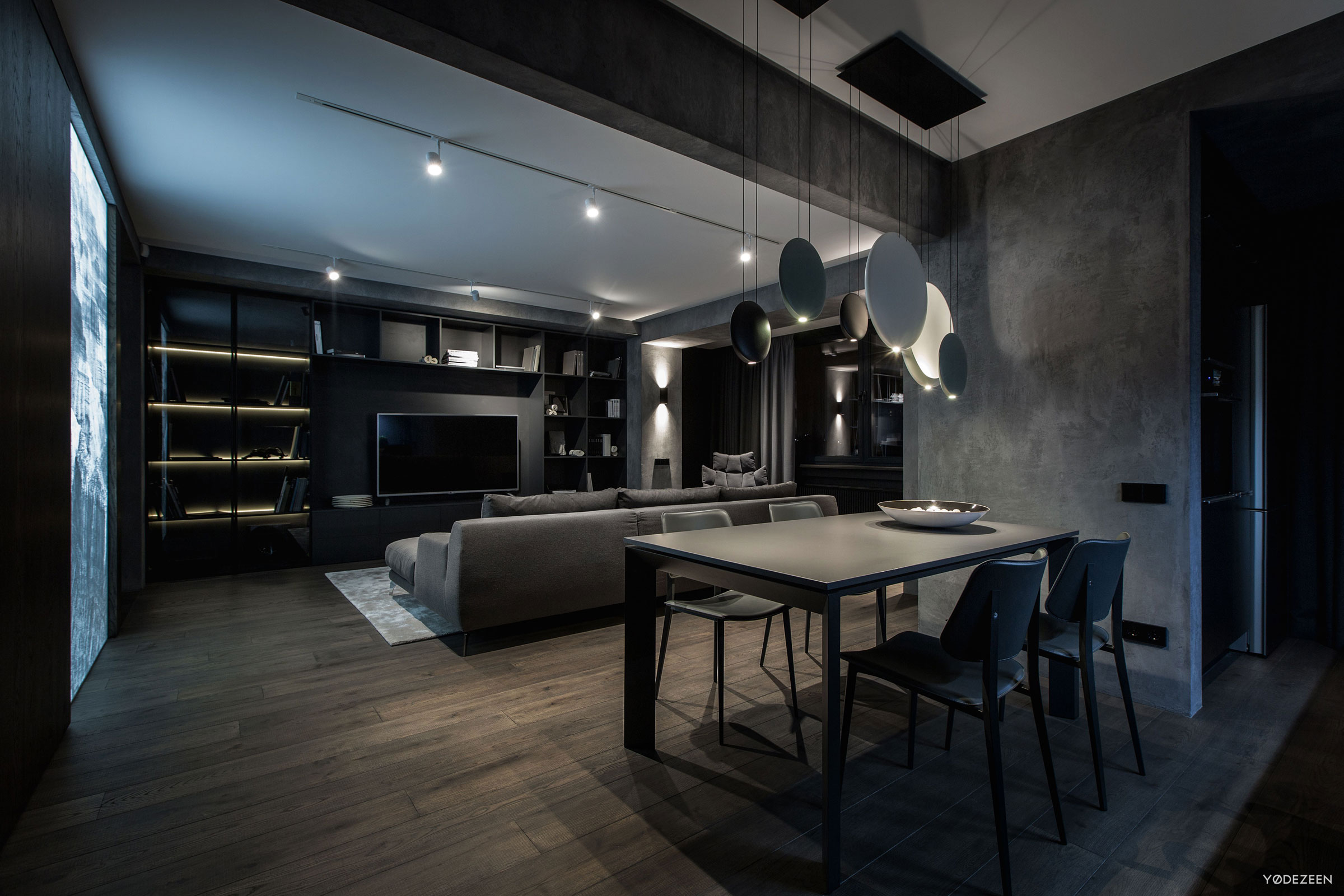 A Modern Home with Sophisticated and Twilight Interiors in Kiev, Ukraine by Yodezeen (22)