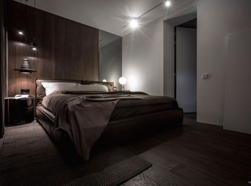 A Modern Home with Sophisticated and Twilight Interiors in Kiev, Ukraine by Yodezeen (26)