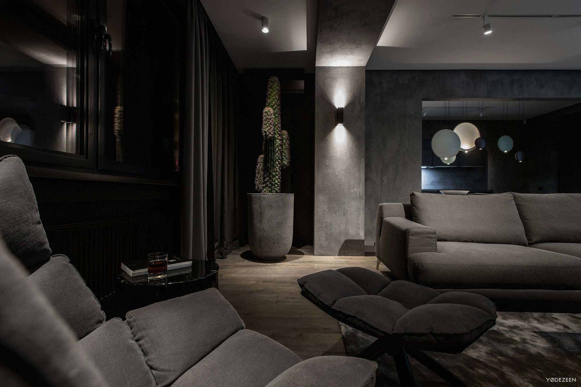 A Modern Home with Sophisticated and Twilight Interiors in Kiev, Ukraine by Yodezeen (3)