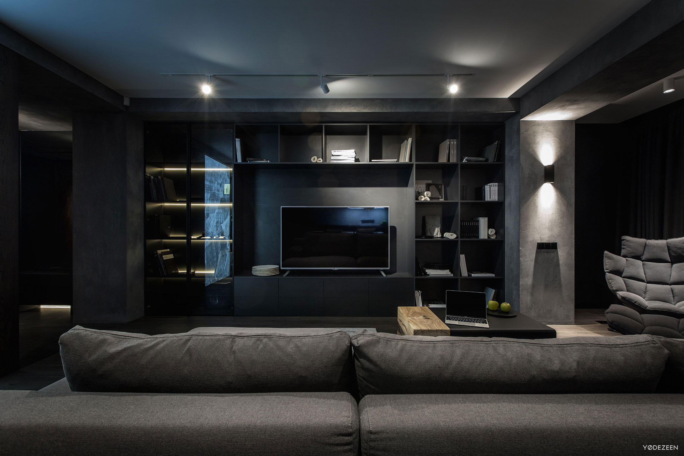 A Modern Home with Sophisticated and Twilight Interiors in Kiev, Ukraine by Yodezeen (5)