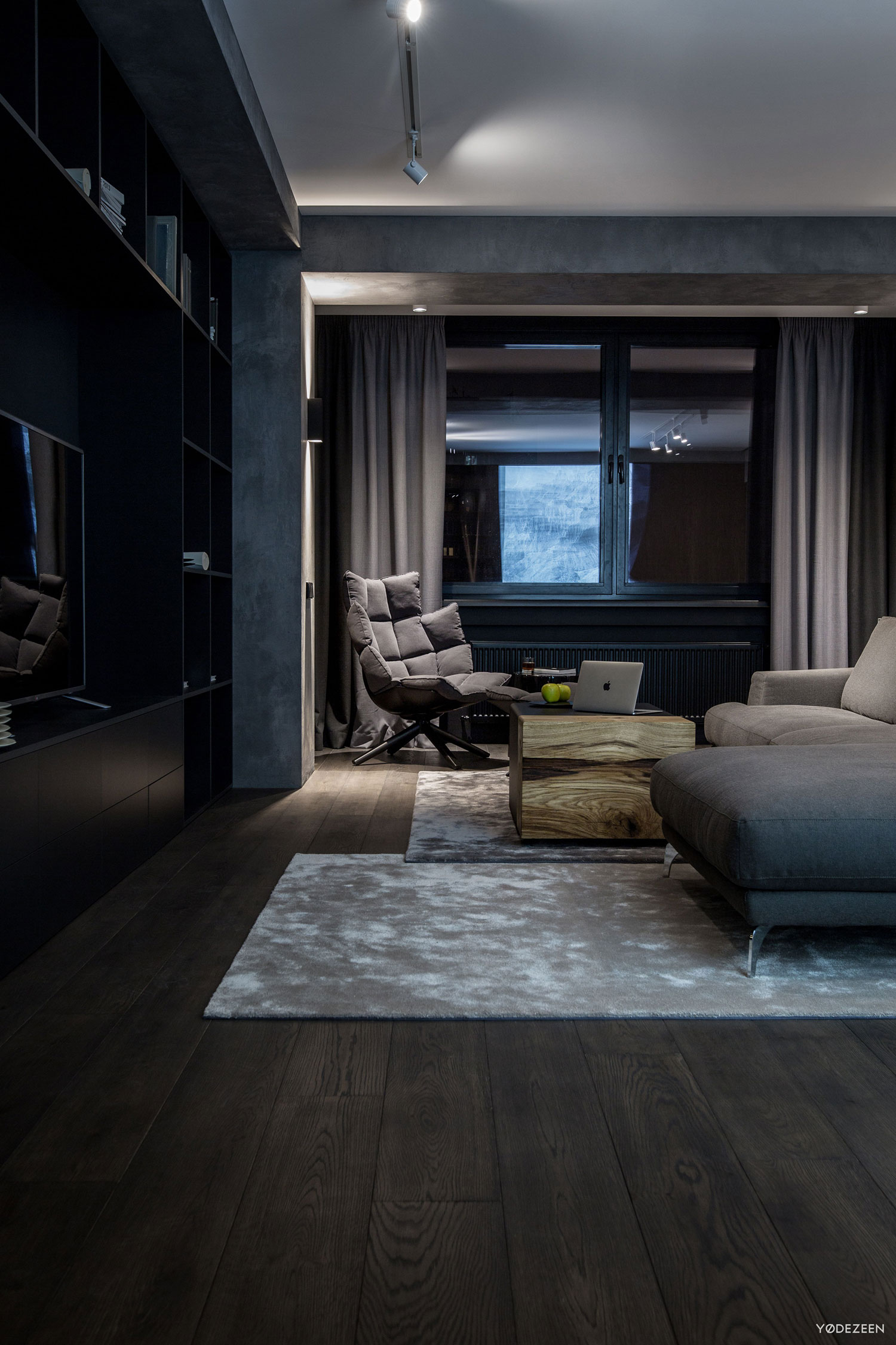 A Modern Home with Sophisticated and Twilight Interiors in Kiev, Ukraine by Yodezeen (8)