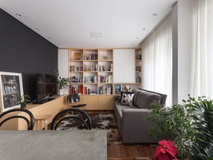 A Modern and Small Apartment for a Young Couple in Porto Alegre, Brazil by Renata Ramos (1)
