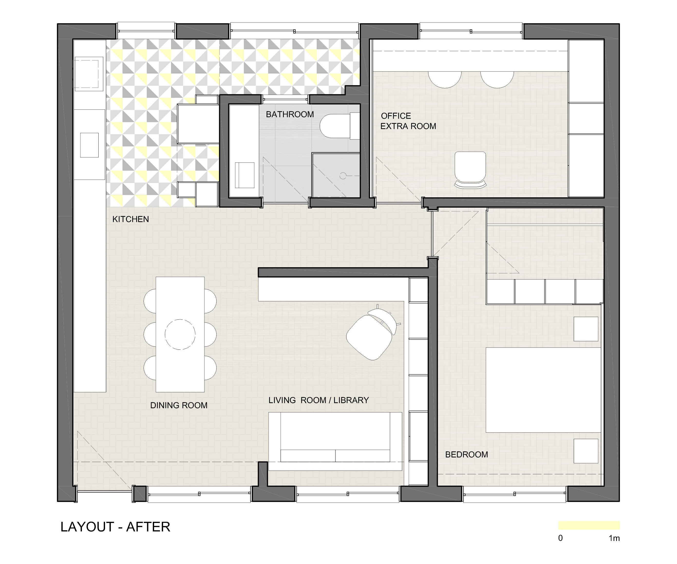 A Modern and Small Apartment for a Young Couple in Porto Alegre, Brazil by Renata Ramos (22)